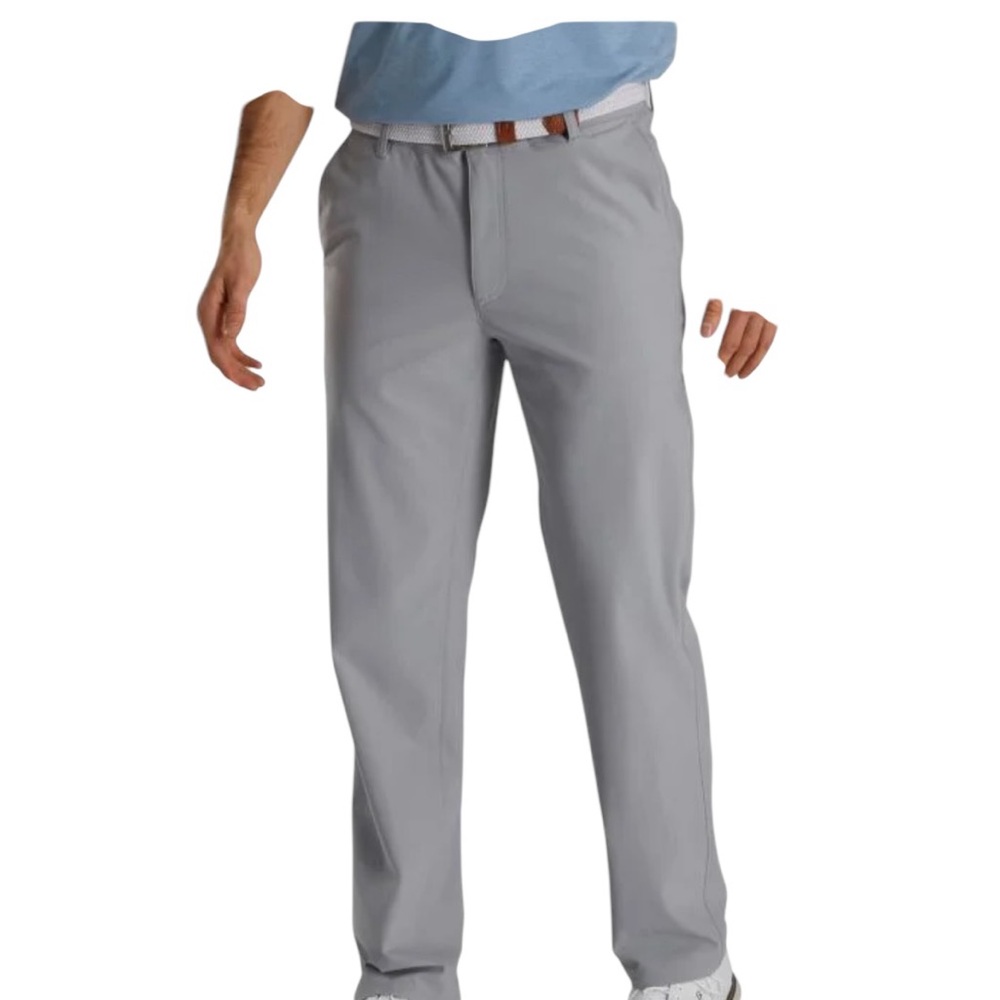Footjoy Men Polyester/Spandex 34/32 Gray Golf Slacks Pants
